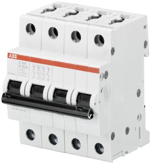 ABB S200 Leitungsschutzschalter Typ K, 4-polig 25A System Pro M Compact DIN-Schienen-Montage