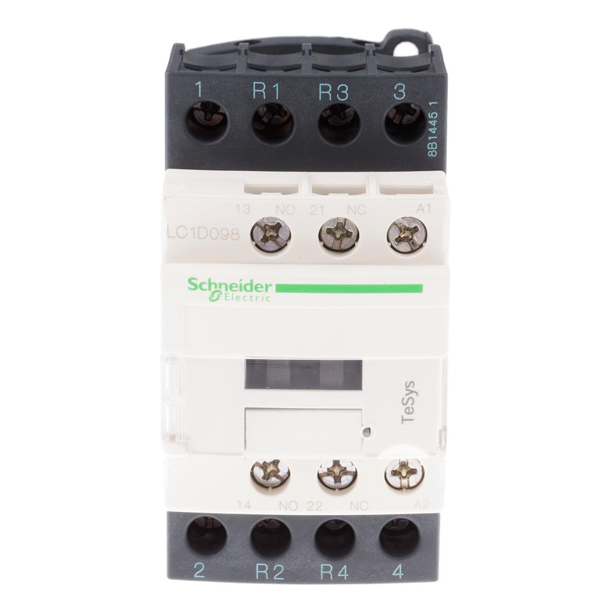 Produktfoto 1 von Schneider Electric TeSys D LC1D Leistungsschütz / 230 V ac Spule, 4 -polig 2 Schließer + 2 Öffner, 690 Vac/dc / 9 A