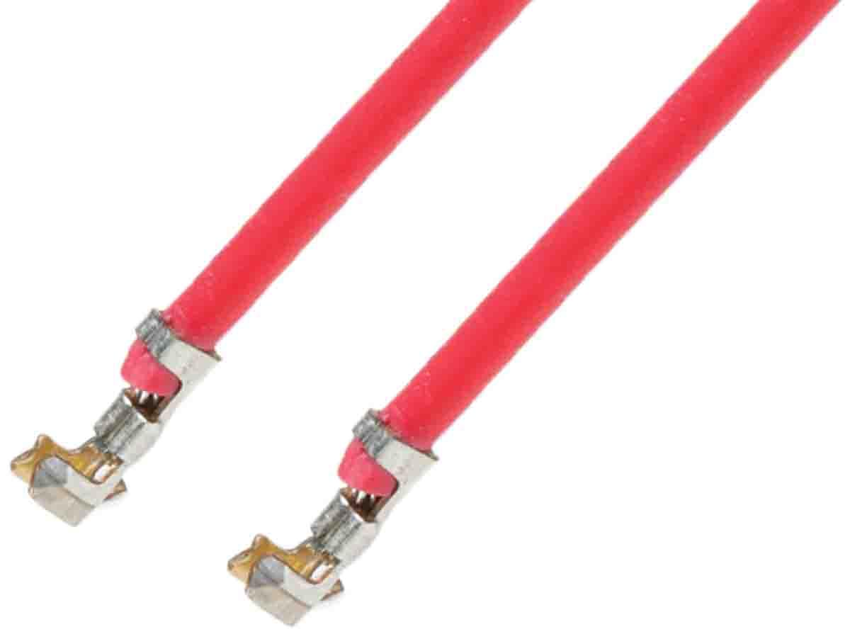 Produktfoto 1 von Molex PicoBlade Vorverdrahtete Crimp-Kontakte vergoldet, Rot 26AWG, 75mm