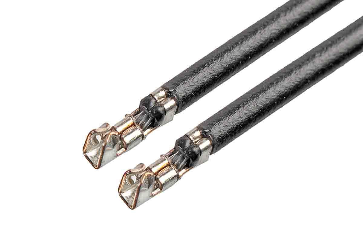 Produktfoto 1 von Molex PicoBlade Vorverdrahtete Crimp-Kontakte verzinnt, Schwarz 26AWG, 75mm