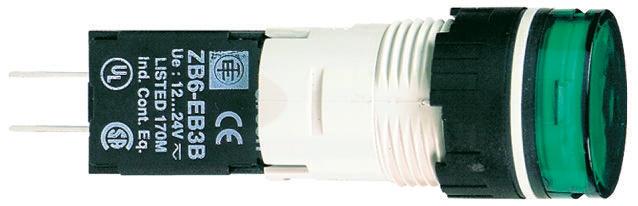 Schneider Electric Leuchtmelder, Leuchtmelder-Frontelement Harmony XB6 Weiß, Ausschnitt-Ø 16mm Tafelmontage IP 65