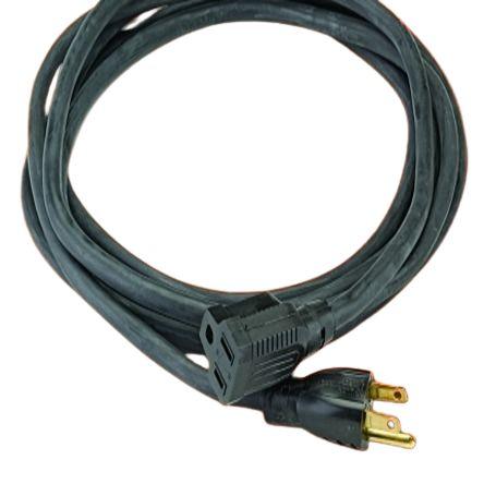 Produktfoto 1 von Alpha Wire Konfektioniertes Stromkabel, A Typ G UK-Buchse / Buchse gerade, B US-Stecker Typ A / Stecker gerade, 250ft