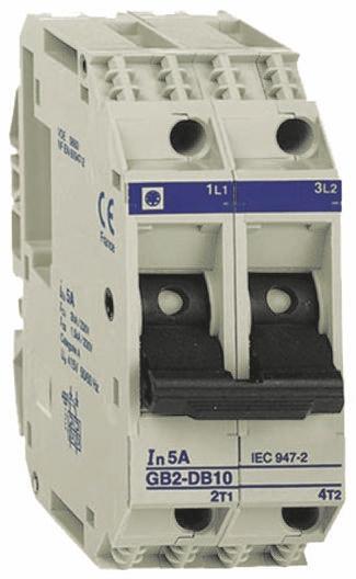 Produktfoto 1 von Schneider Electric GB2 Thermischer Überlastschalter / Thermischer Geräteschutzschalter, 2-polig, 20A, 277 V ac, 415V ac