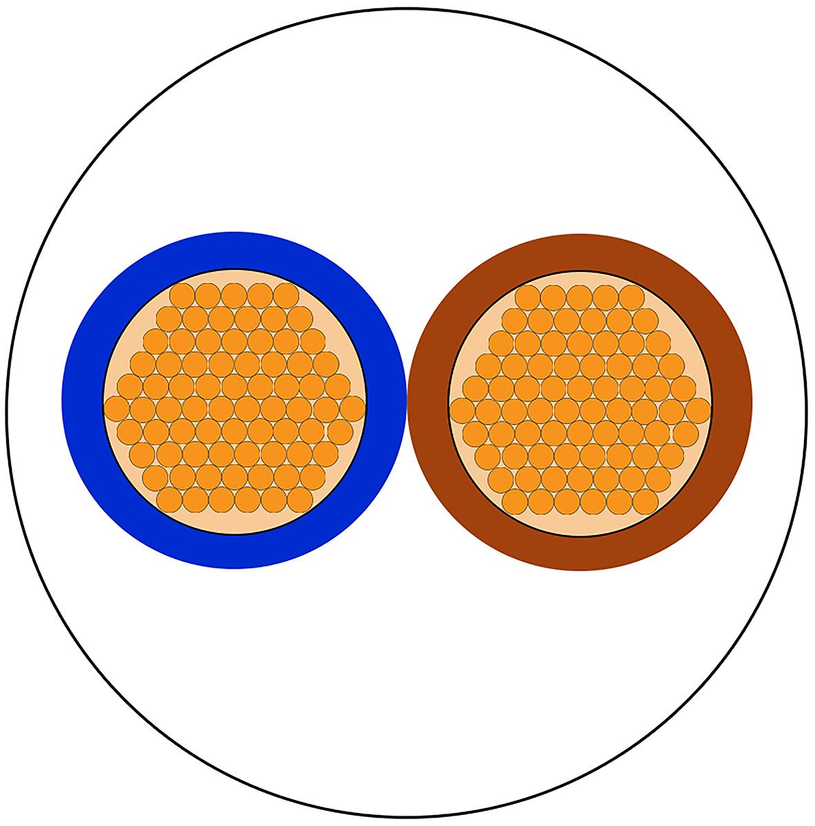 Produktfoto 1 von RS PRO Netzkabel, 2-adrig Typ 2192Y Weiß x 0,75 mm² /Ø 3.2 x 5.2 → 3.8 x 6.3mm 6 A, 100m, 300 V, PVC