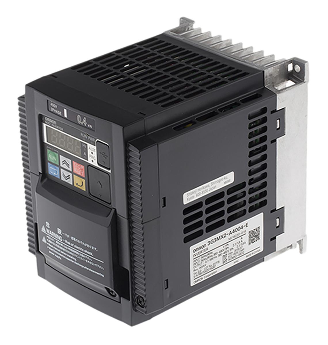 Omron 3G3MX2, 3-Phasen Frequenzumrichter 0,40 kW, 400 V ac / 1,8 A 400Hz für Wechselstrommotoren