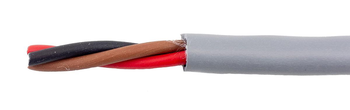 Produktfoto 1 von Alpha Wire EcoCable ECO Steuerkabel, 2-adrig Grau, 30m, 14 AWG