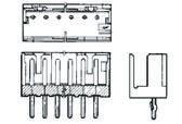 TE Connectivity ML Leiterplatten-Stiftleiste gewinkelt, 10-polig / 2-reihig, Raster 2.54mm, Kabel-Platine,