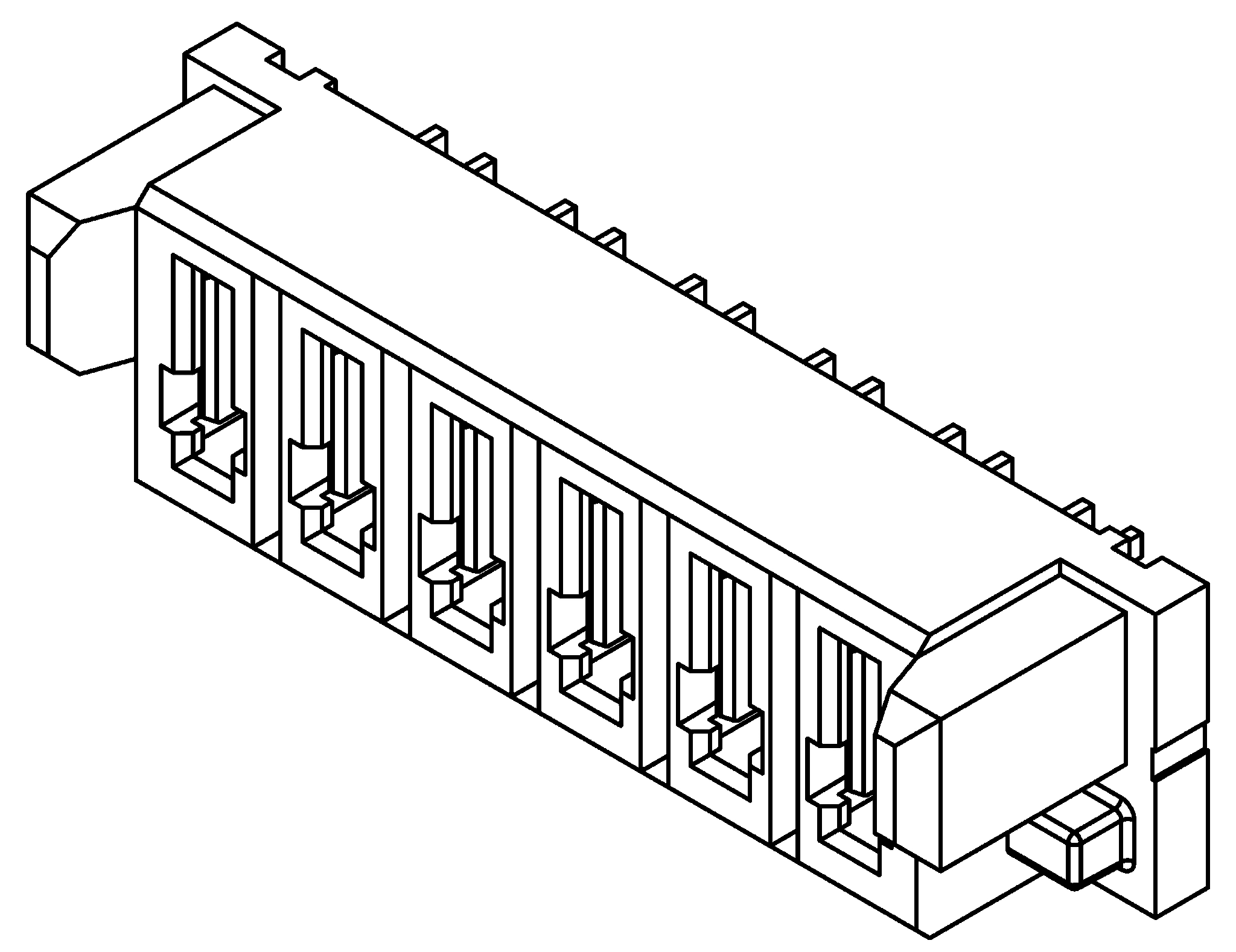 Produktfoto 1 von Samtec MPS Leiterplattenbuchse Gerade 4-polig / 1-reihig, Raster 5mm