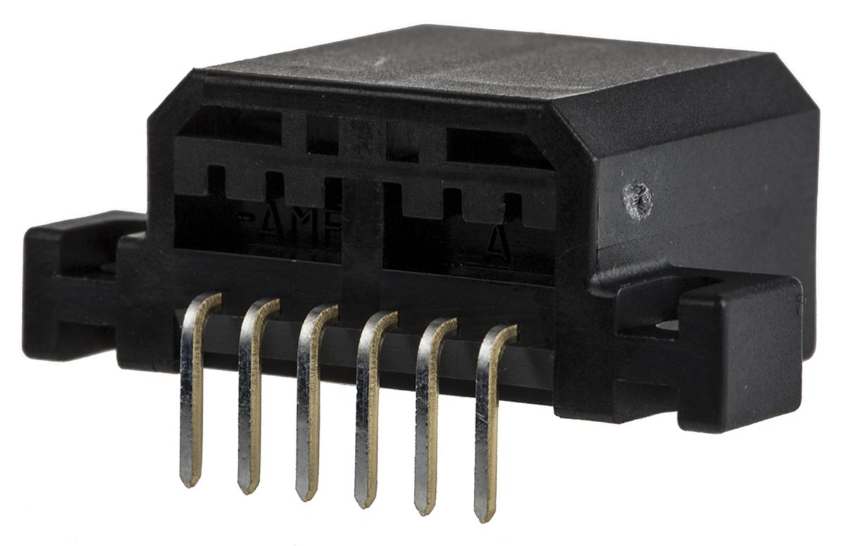 Produktfoto 1 von TE Connectivity MULTILOCK 040 Leiterplattenbuchse gewinkelt 6-polig / 1-reihig, Raster 2.5mm