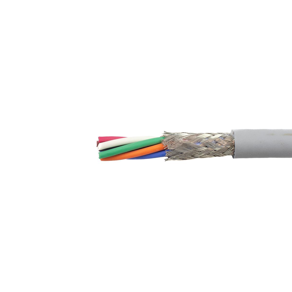 Produktfoto 1 von Alpha Wire EcoFlex ECO Steuerkabel, 7-adrig x 1,32 mm² Grau, 30m, 16 AWG, Geflecht