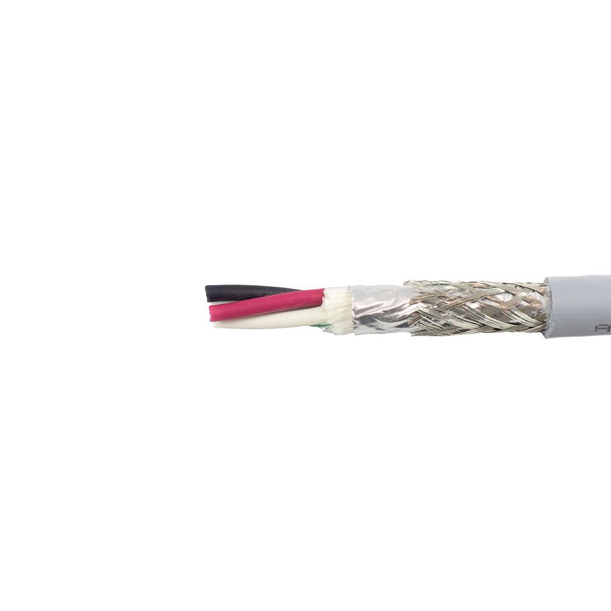 Produktfoto 1 von Alpha Wire EcoFlex ECO Steuerkabel, 4-adrig x 0,35 mm² Grau, 30m, 22 AWG, Folie und Geflecht