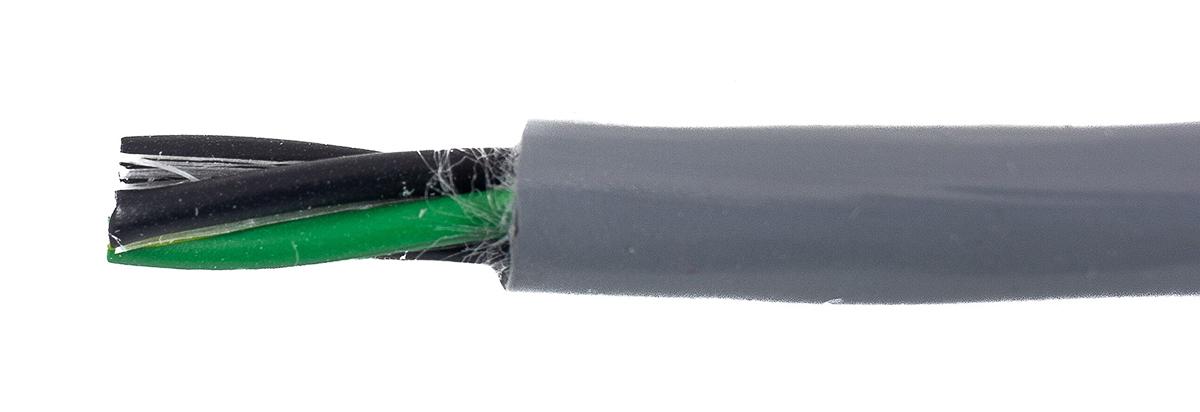 Produktfoto 1 von Alpha Wire EcoFlex PUR ECO Steuerkabel, 4-adrig x 0,33 mm² Grau, 30m, 22 AWG ungeschirmt