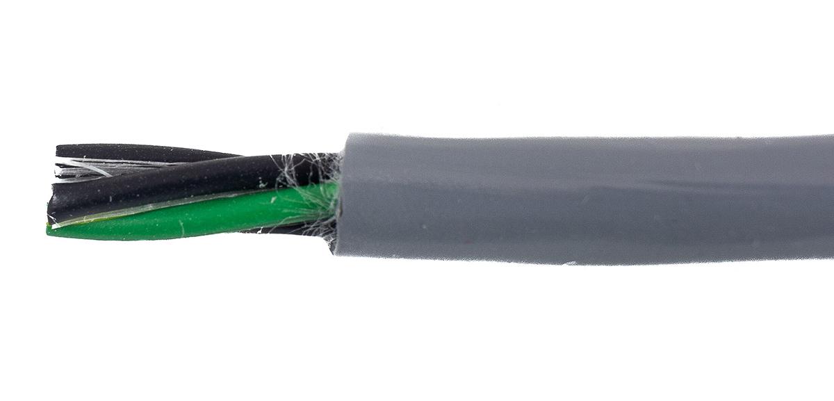 Produktfoto 1 von Alpha Wire EcoFlex PUR ECO Steuerkabel, 4-adrig x 0,78 mm² Grau, 30m, 18 AWG ungeschirmt