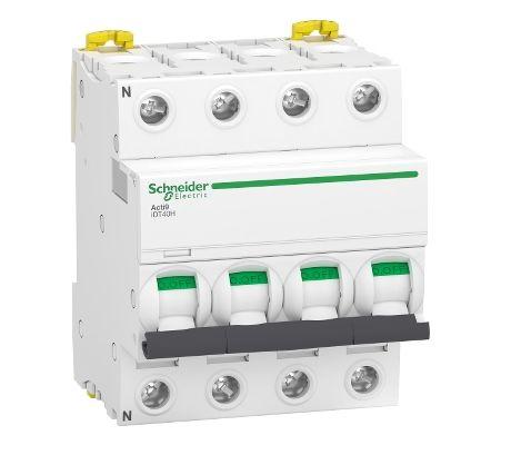 Produktfoto 1 von Schneider Electric Acti9 iDT40H Leitungsschutzschalter Typ C, Pol 3P+N 40A 400V Acti 9 DIN-Schienen-Montage