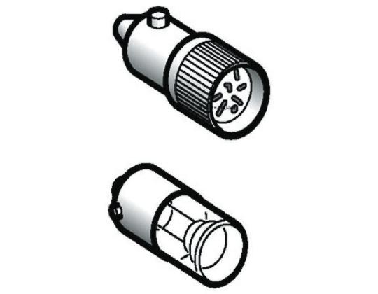 Produktfoto 1 von Schneider Electric LED LED-Reflektorlampe Orange, 24 V ac/dc, Sockel BA9