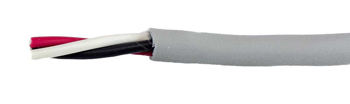 Produktfoto 1 von Alpha Wire EcoCable Mini ECO Steuerkabel, 3-adrig x 0,61 mm² Grau, 30m, 20 AWG, Folie