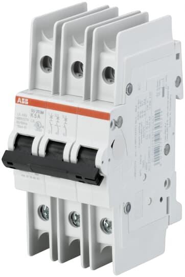 Produktfoto 1 von ABB SU200M Leitungsschutzschalter Typ C, 3-polig 2A System Pro M Compact DIN-Schienen-Montage