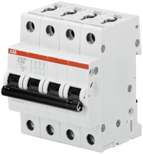 ABB S200M Leitungsschutzschalter Typ C, 4-polig 2A System Pro M Compact DIN-Schienen-Montage