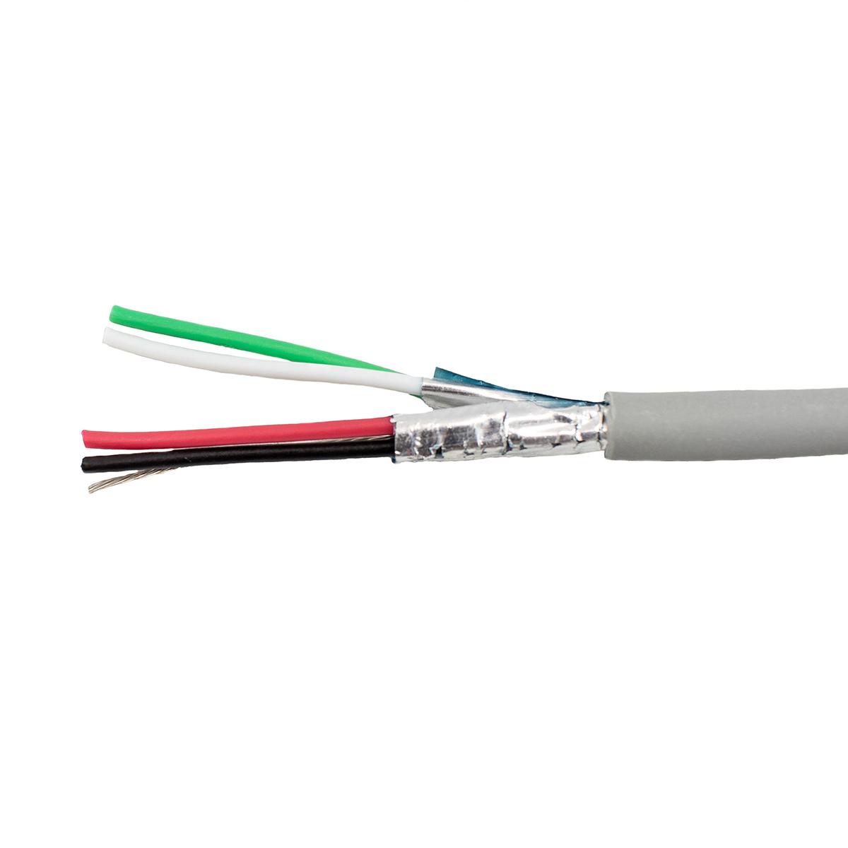 Produktfoto 1 von Alpha Wire Datenkabel, 3-paarig 0,35 mm² Ø 7.92mm Aluminium/Mylarband Schirmung PVC isoliert Twisted Pair Grau