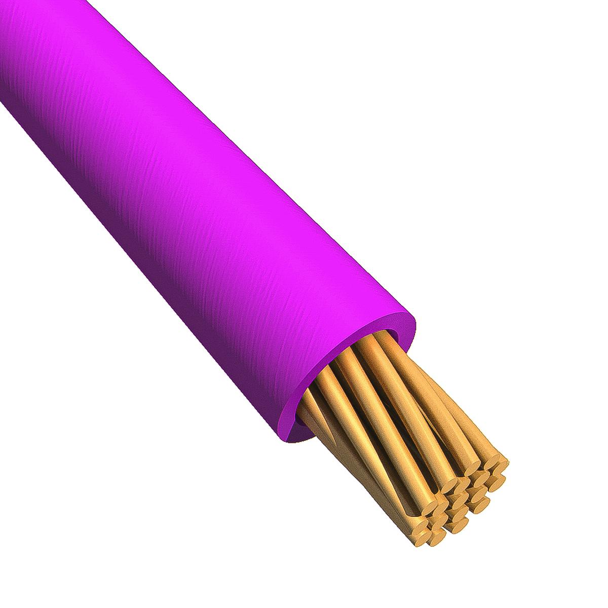 Alpha Wire Einzeladerleitung 3,3 mm², 12 AWG 30m Violett MPPE isoliert Ø 2.97mm 65/0,25 mm Litzen UL11028