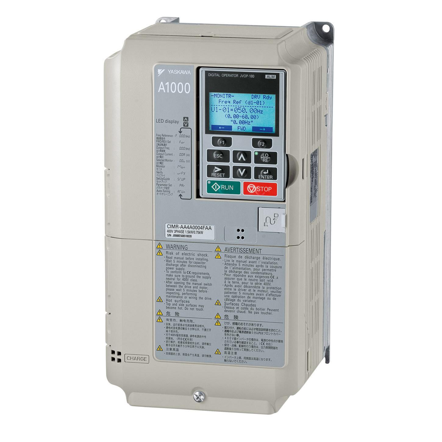 Omron CIMR, 3-Phasen Frequenzumrichter 7,5 kW, 400 V ac / 23 A 400Hz für Wechselstrommotoren