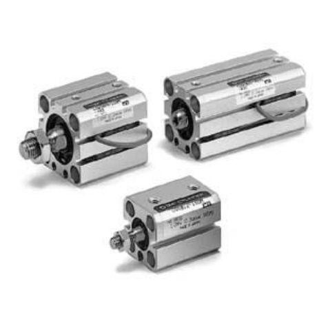 SMC CQS Pneumatik-Kompaktzylinder doppeltwirkend, Bohrung Ø 12mm / Hub 15mm