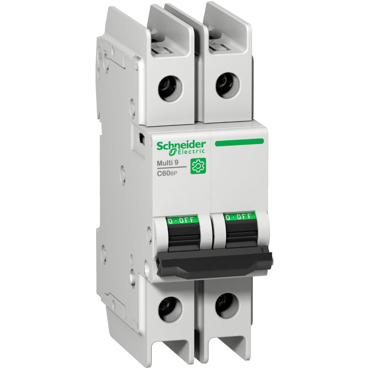 Schneider Electric Motorleistungsschalter Typ C, 2-polig 50A 240V Multi 9 DIN-Schienen-Montage