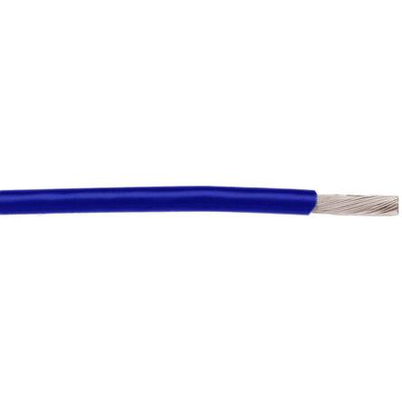 Produktfoto 1 von Alpha Wire Einzeladerleitung 0,23 mm², 24 AWG 30.5m Blau PTFE isoliert Ø 0.91mm 11871 Litzen MIL-W-16878