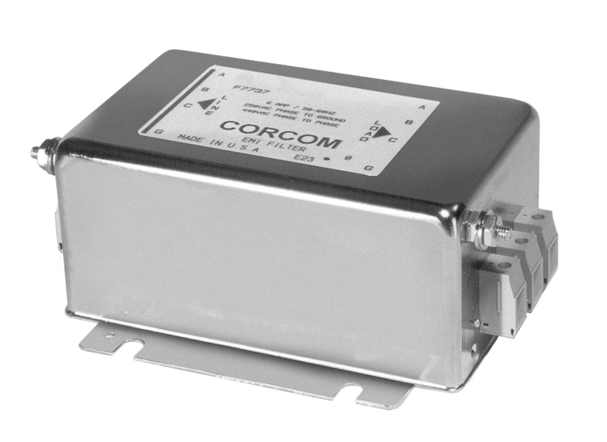 TE Connectivity Corcom FCD Entstörfilter, 277 V → ac (PH G), 277 V → ac (PH N), 480 V → ac (PH