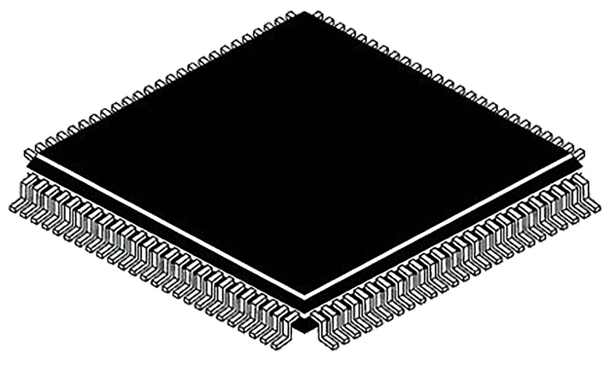 Produktfoto 1 von Infineon Mikrocontroller XMC4000 Cortex M4 32bit SMD 512 KB LQFP 100-Pin 120MHz 80 kB RAM USB