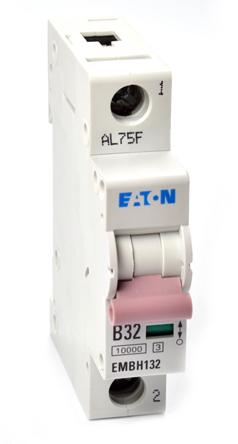 Produktfoto 1 von Eaton Eaton Moeller MCB Leitungsschutzschalter Typ B, 1-polig 32A 230V, Abschaltvermögen 10 kA MEMShield