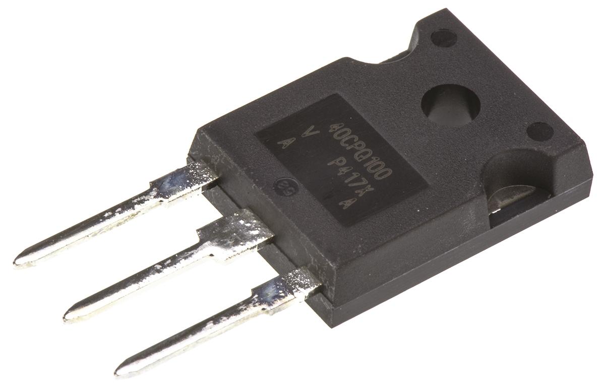 Produktfoto 1 von Vishay THT Schottky Diode Gemeinsame Kathode, 100V / 40A, 3-Pin TO-247AC