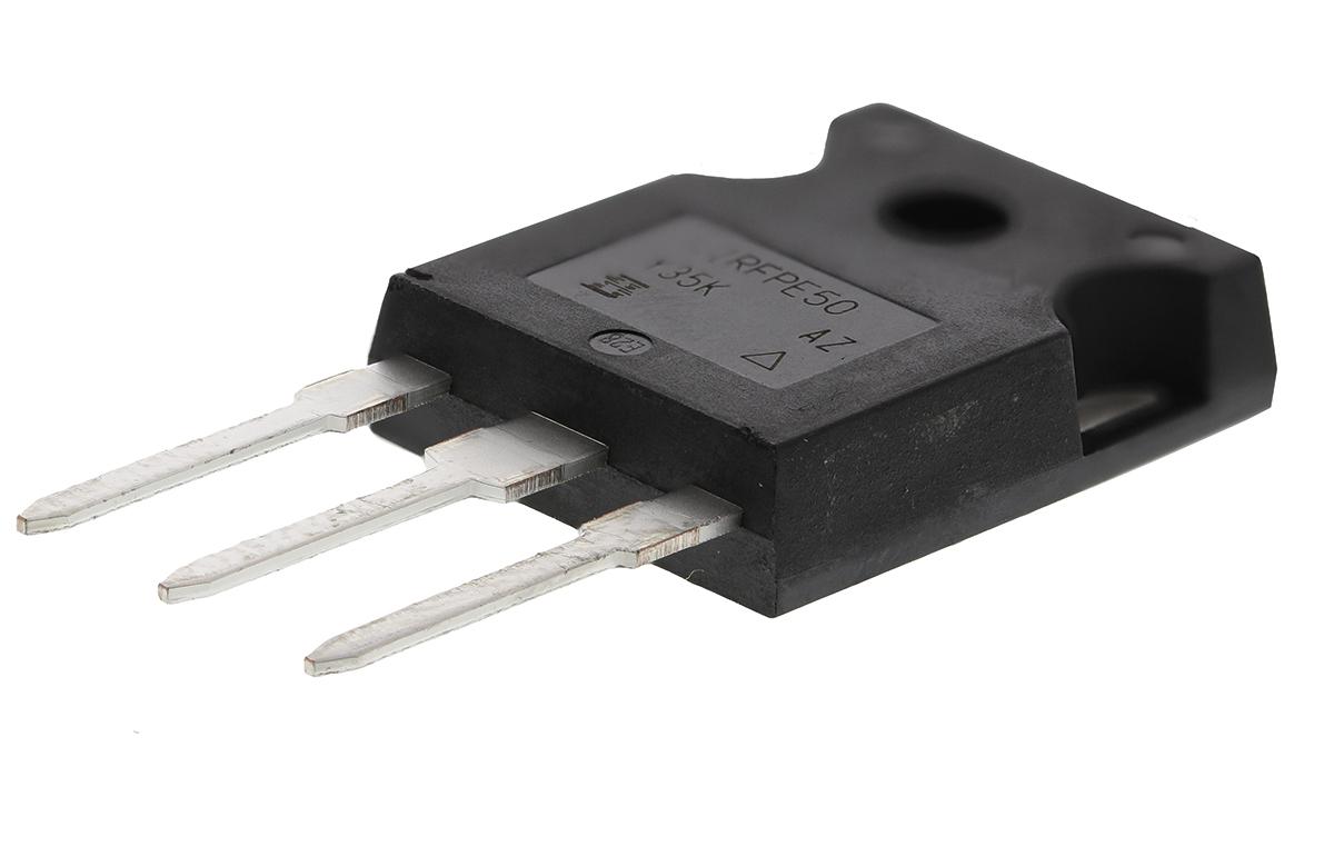 Produktfoto 1 von Vishay IRFPE50PBF N-Kanal, THT MOSFET 800 V / 7,8 A 190 W, 3-Pin TO-247AC