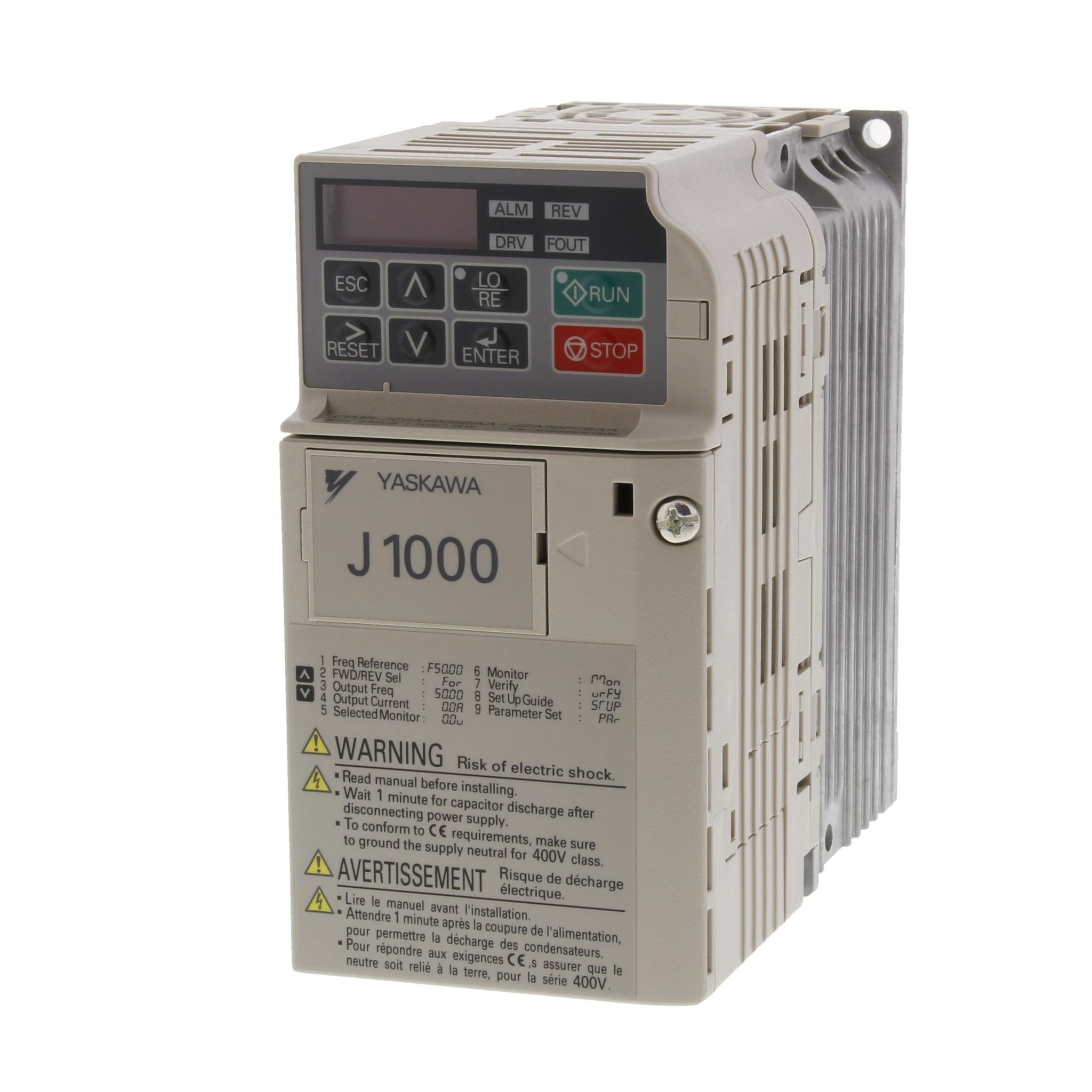 Produktfoto 1 von Omron J1000, 3-Phasen Frequenzumrichter 1,1 kW, 200 V ac / 6 A 400Hz für J1000