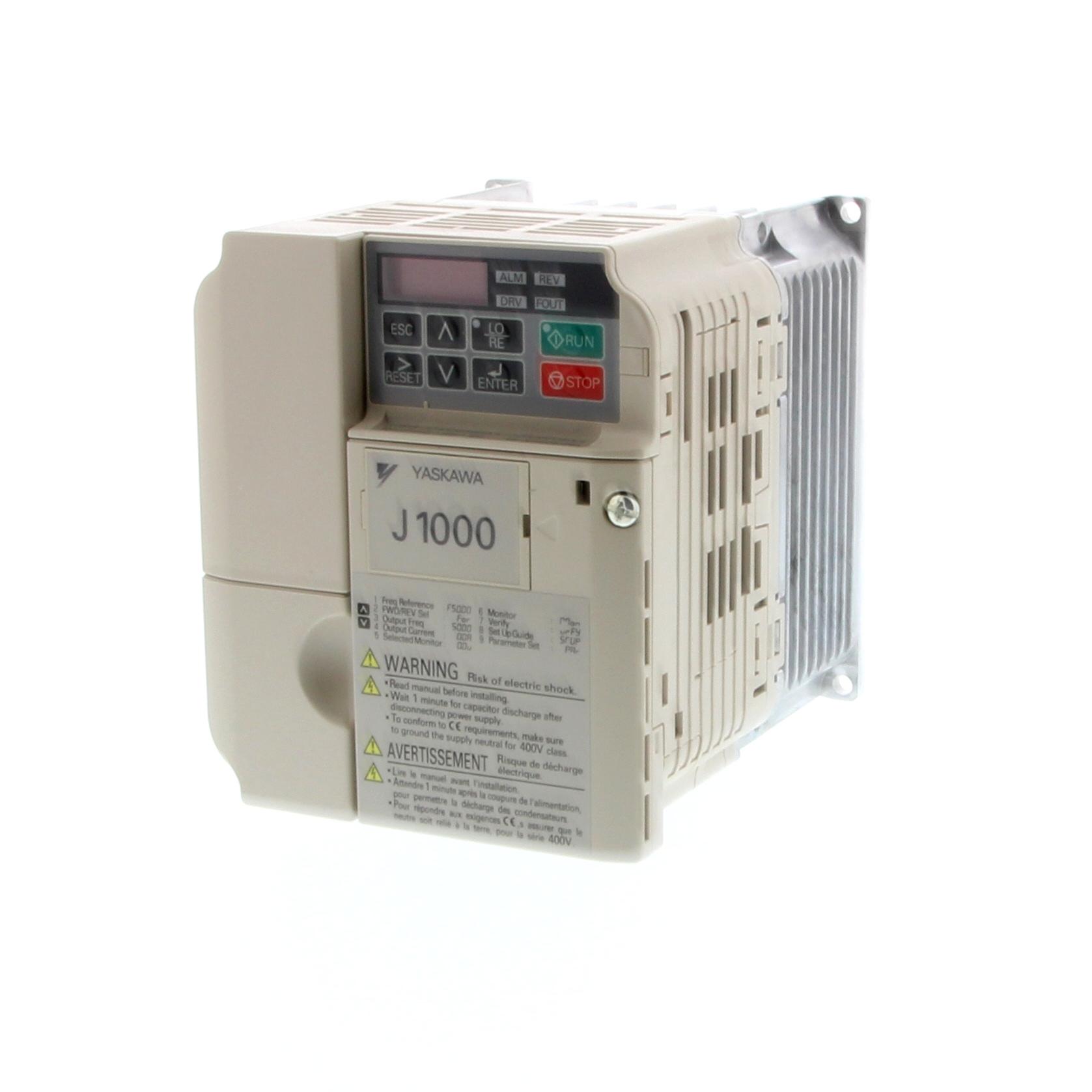 Omron J1000, 3-Phasen Frequenzumrichter 0,75 kW, 400 V ac / 2,1 A 400Hz für J1000