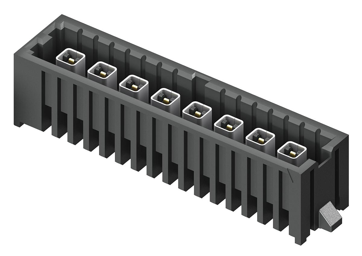 Produktfoto 1 von Samtec IP5 Leiterplatten-Stiftleiste Gerade, 6-polig / 1-reihig, Raster 4.0mm, Platine-Platine, Lötanschluss-Anschluss,