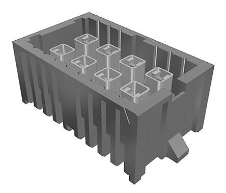 Produktfoto 1 von Samtec IP5 Leiterplatten-Stiftleiste Gerade, 8-polig / 2-reihig, Raster 4.0mm, Platine-Platine, Lötanschluss-Anschluss,