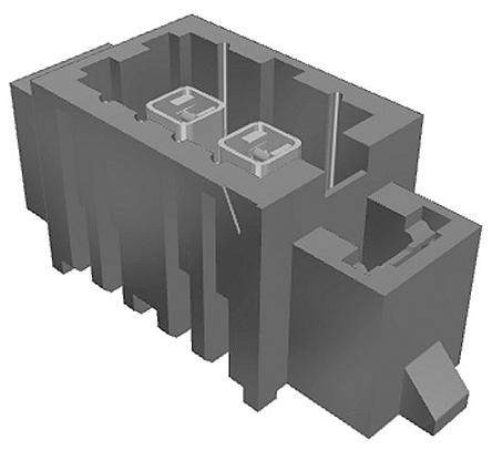 Produktfoto 1 von Samtec IP5 Leiterplatten-Stiftleiste Gerade, 2-polig / 1-reihig, Raster 4.0mm, Platine-Platine, Lötanschluss-Anschluss,