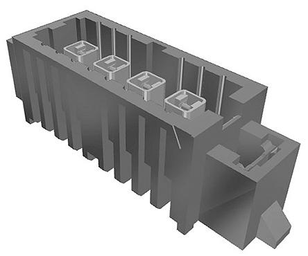 Produktfoto 1 von Samtec IP5 Leiterplatten-Stiftleiste Gerade, 4-polig / 1-reihig, Raster 4.0mm, Platine-Platine, Lötanschluss-Anschluss,