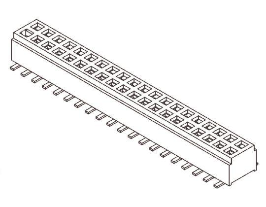 Produktfoto 1 von Samtec CLM Leiterplattenbuchse Gerade 10-polig / 2-reihig, Raster 1mm