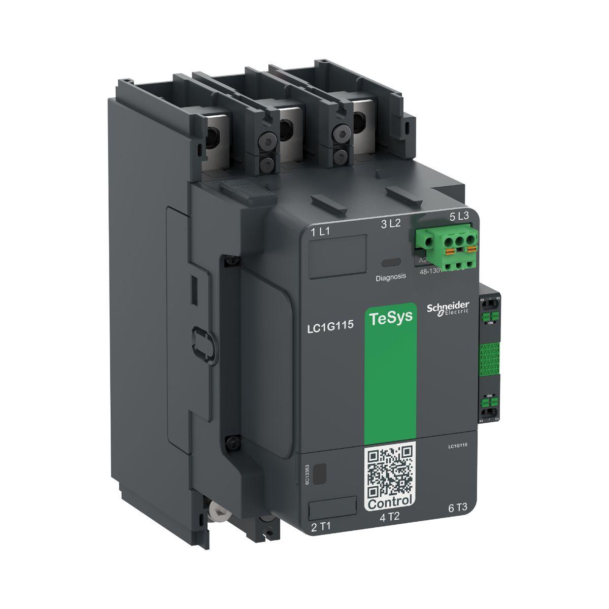 Produktfoto 1 von Schneider Electric TeSys F LC1G225 Leistungsschütz / 48 → 130 V ac/dc Spule, 3 -polig 1 Schließer, 1 Öffner /