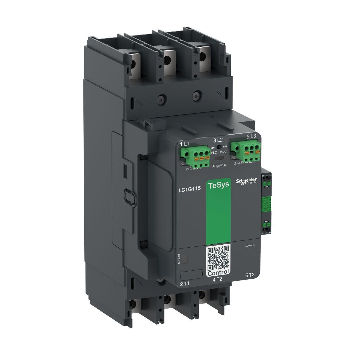 Schneider Electric TeSys F LC1G225 Leistungsschütz / 200 → 500 V ac/dc Spule, 3 -polig 1 Schließer, 1 Öffner /