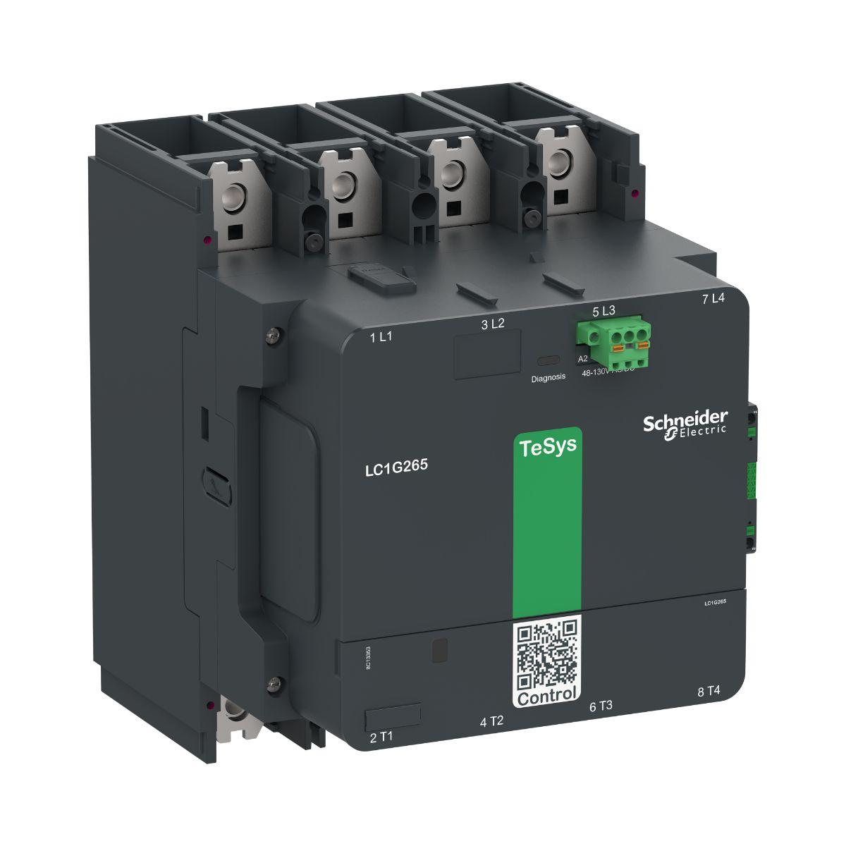 Produktfoto 1 von Schneider Electric TeSys F LC1G265 Leistungsschütz / 48 → 130 V ac/dc Spule, 4 -polig 1 Schließer, 1 Öffner /