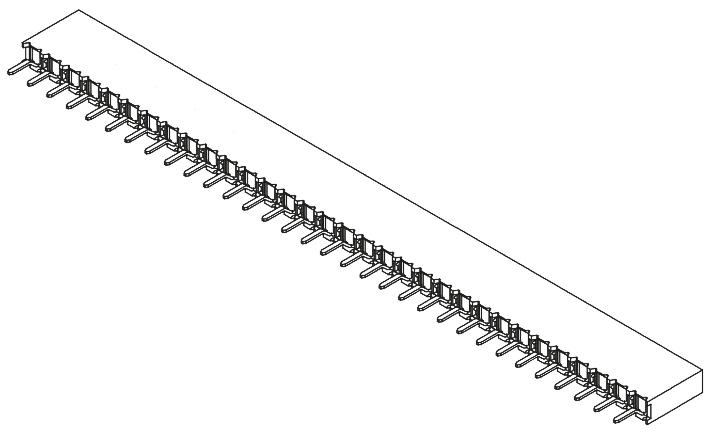 Samtec BCS Leiterplattenbuchse Gerade 32-polig / 1-reihig, Raster 2.54mm