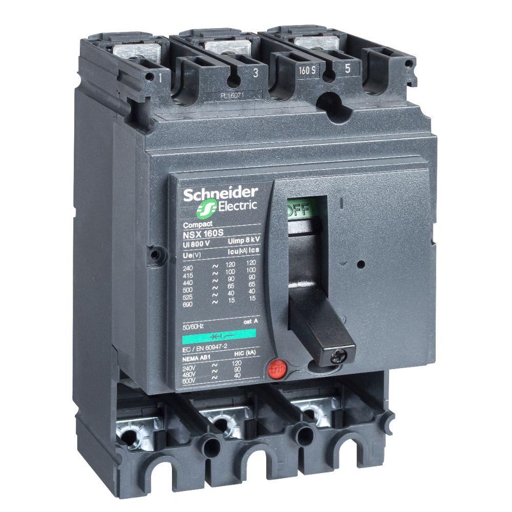 Schneider Electric Kompakt LV43, Leistungsschalter MCCB 3-polig, 160A, Fest