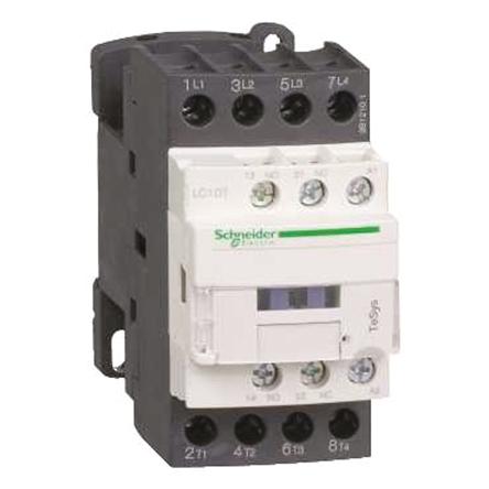 Produktfoto 1 von Schneider Electric TeSys D LC1D Leistungsschütz / 24 V ac Spule, 4 -polig 4 Schließer