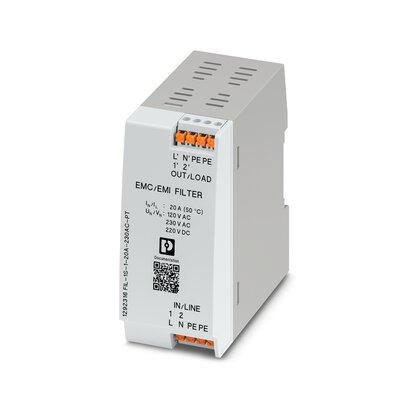 Produktfoto 1 von Phoenix Contact EMV-Filter, 230 V ac, 20A, DIN-Schiene, 1-phasig