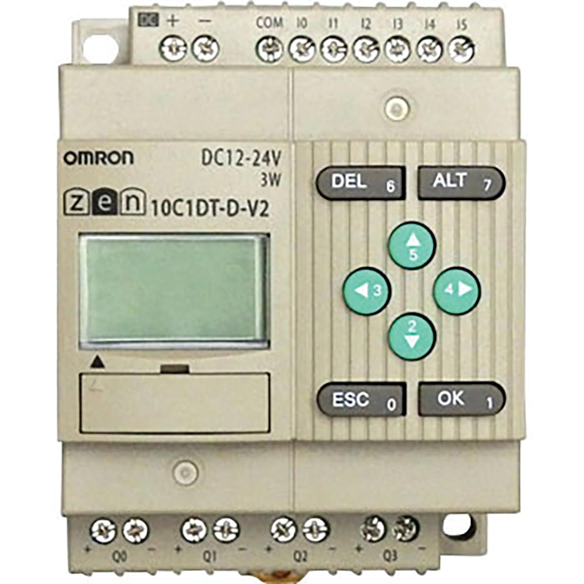 Produktfoto 1 von Omron Zen Logikmodul, 6 Eing. Transistor Ausg.Typ Analog Eing.Typ 10,8 → 28,8 V dc