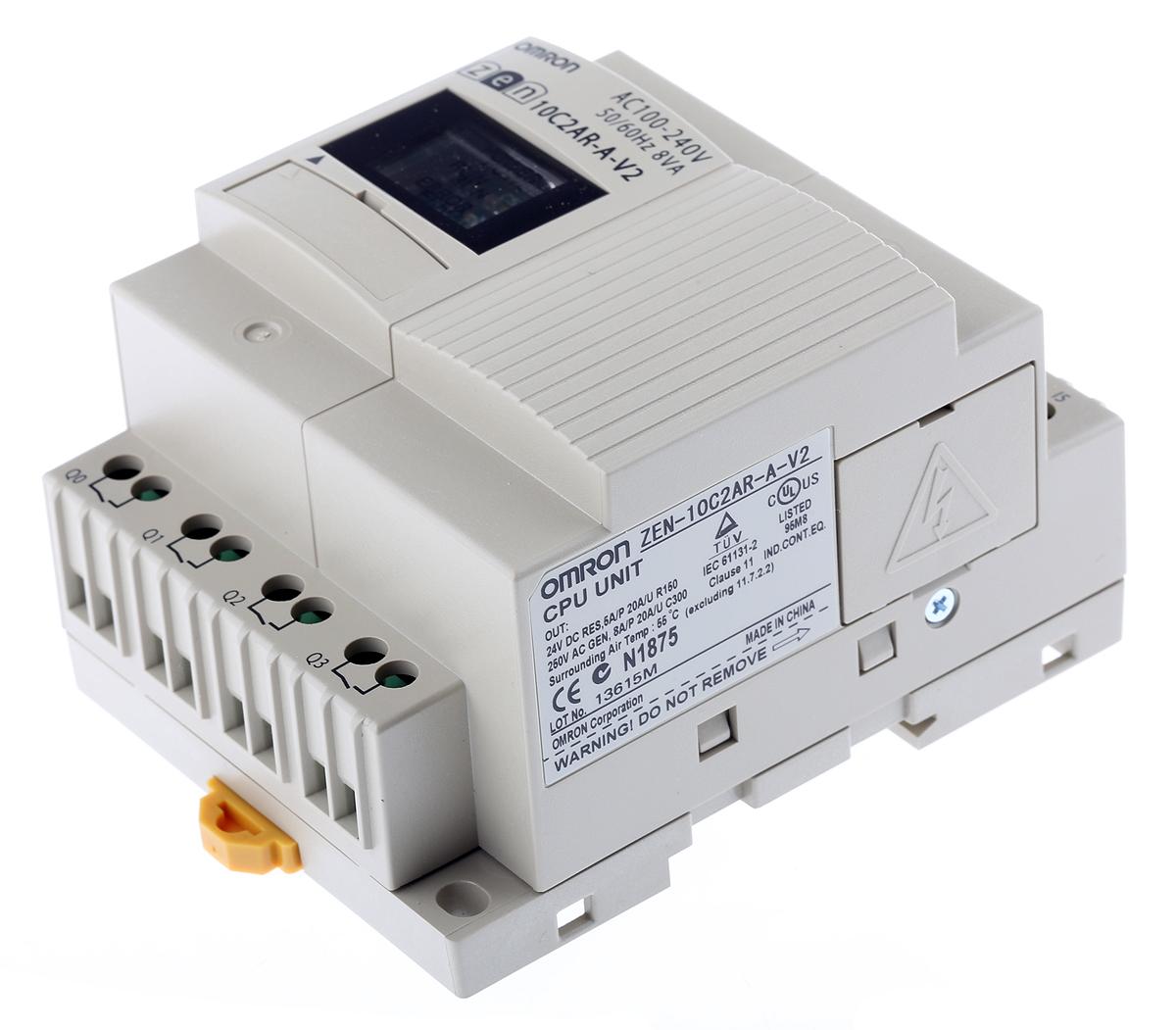 Produktfoto 1 von Omron Zen Logikmodul, 6 Eing. Relais Ausg.Typ Analog Eing.Typ 85 → 264 V ac