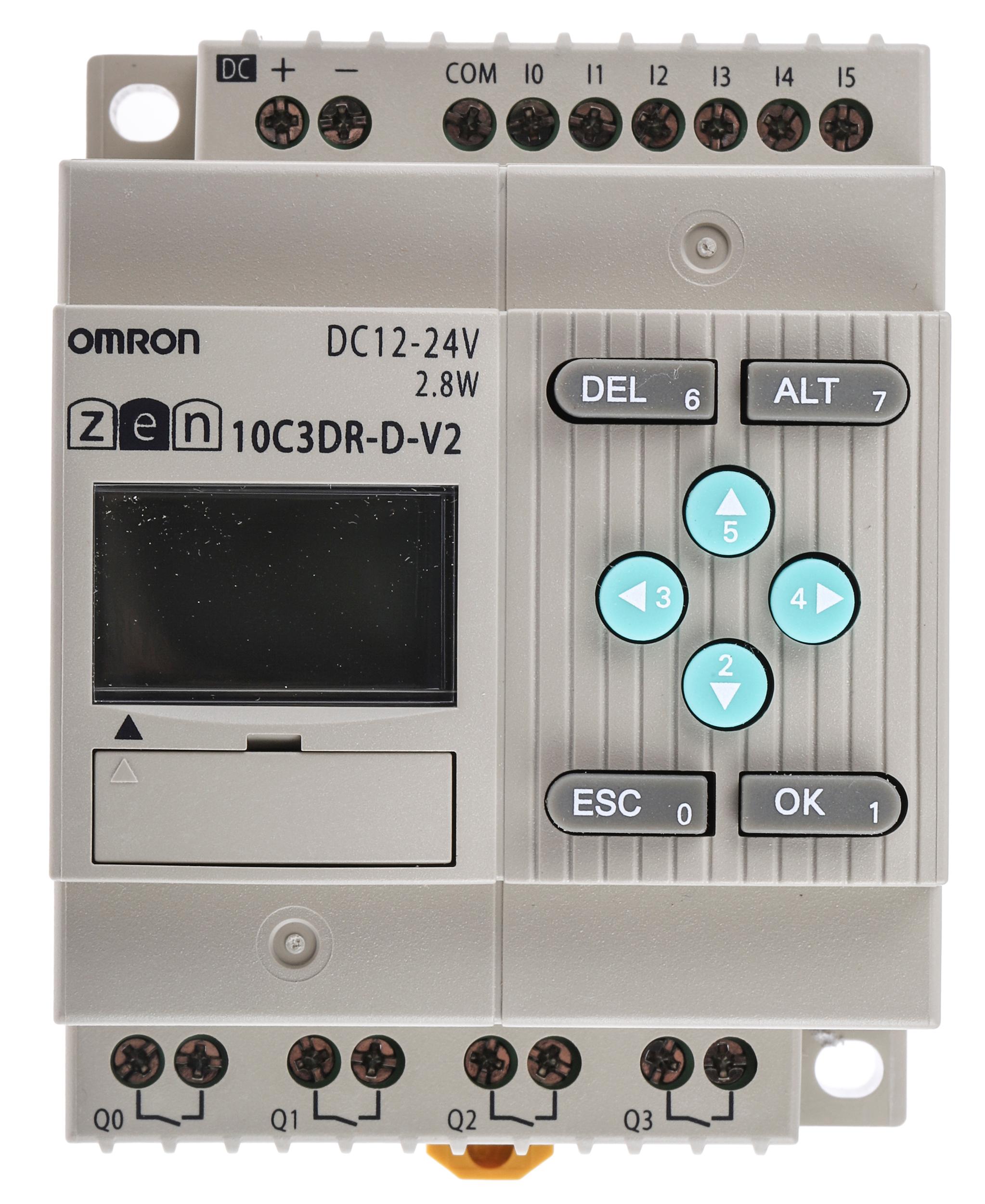 Produktfoto 1 von Omron Zen Logikmodul, 6 Eing. Relais Ausg.Typ Analog Eing.Typ 10,8 → 28,8 V dc